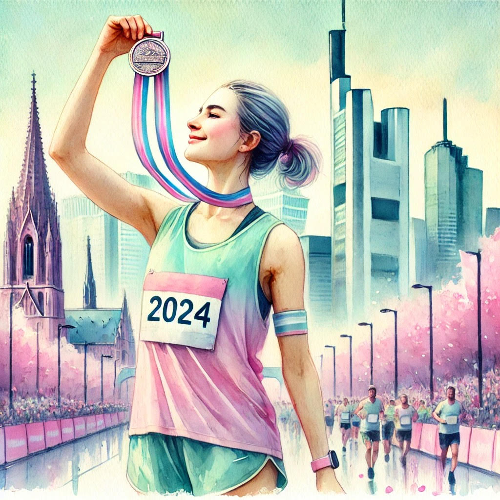 FRANKFURT 2024 Finisherin mit Medaille